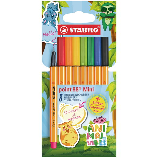 Fineliner/ Fibre- Tip Pen STABILO point 88 Mini Animal Vibes